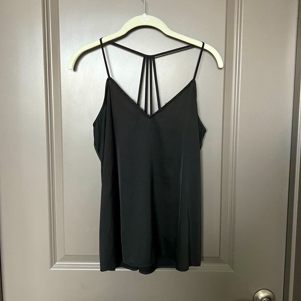 Strappy Black Tank Top